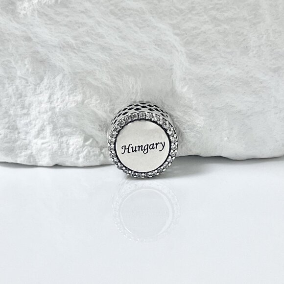 Pandora Hungarian Folk Motif Bead Charm S925 Silver Charm - Picture 3 of 4